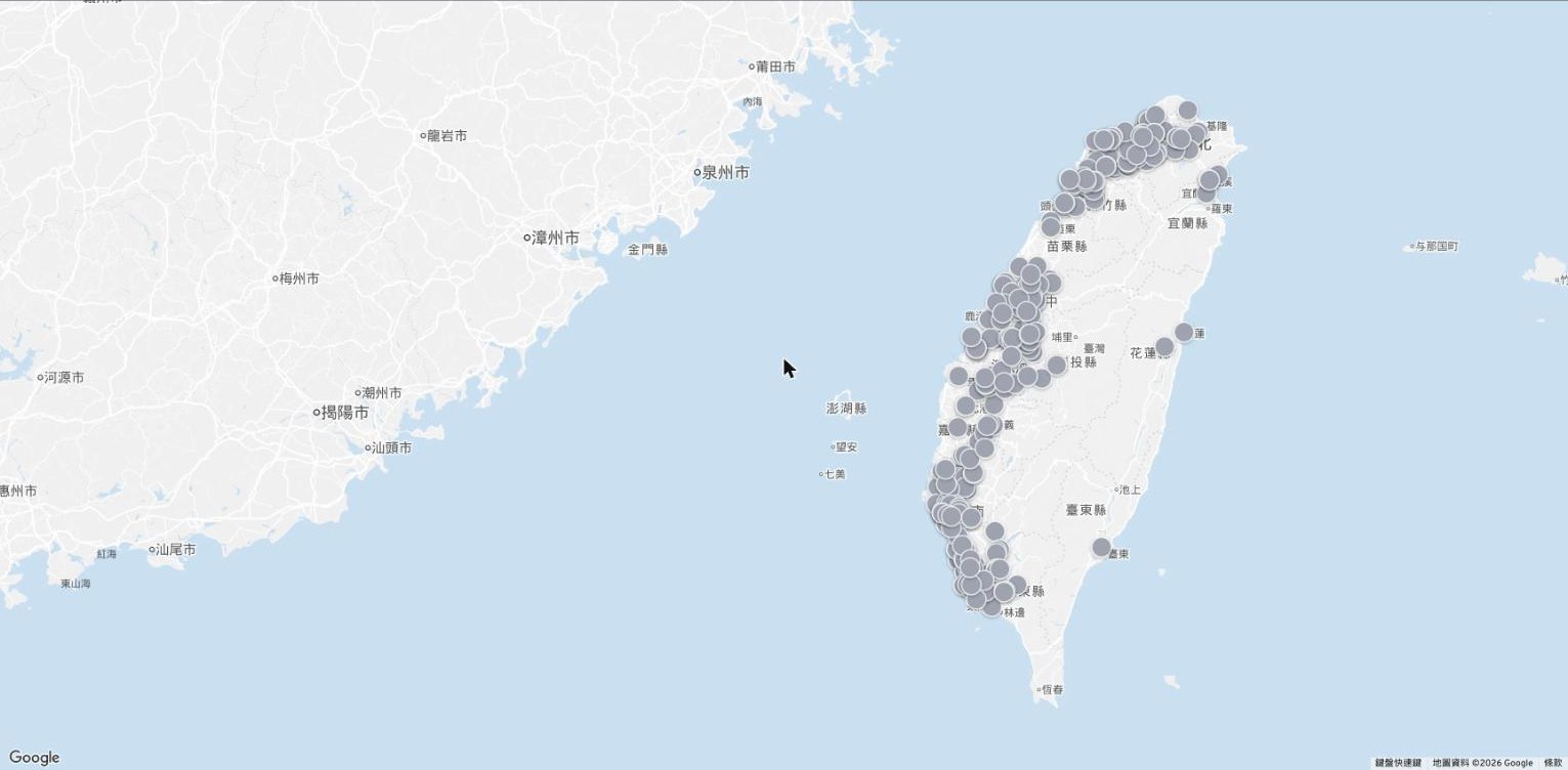 全台站點總覽